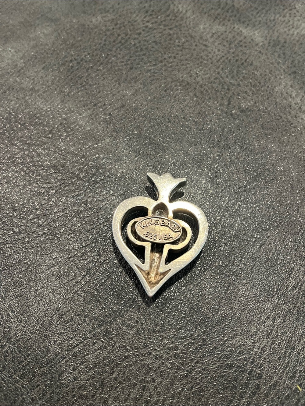 King Baby Studio Sterling Silver Heart Pendant - Picture 3 of 7